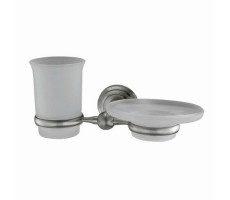 Стакан/мыльница WasserKRAFT Ammer K-7000 7026 никель 