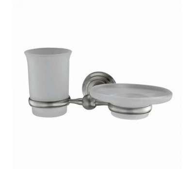 Стакан/мыльница WasserKRAFT Ammer K-7000 7026 никель 