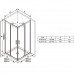 Душевой уголок Ravak X1LM40C00Z1 Blix Slim 80x80 BLSRV2-80 профиль хром, стекло прозрачное 