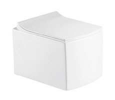 Подвесной унитаз Azario AZ-0048 безободковый квадратный с сидением микролифт Подвесной унитаз Azario AZ-0048 безободковый квадратный с сидением микролифт