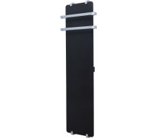 Полотенцесушитель электрический Allen Brau Infinity 140x44 с рейлингом 2.0, серебро браш 
