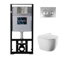 Сет AZARIO инсталляция с панелью смыва + унитаз Geno с сиденьем микролифт + клавиша 0011 (AZ-8010-1000+AZ-8200-0011+AZ-2196D) Сет AZARIO инсталляция с панелью смыва + унитаз Geno с сиденьем микролифт + клавиша 0011 (AZ-8010-1000+AZ-8200-0011+AZ-2196D)