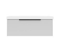 Тумба под раковину подвесная La Fenice SIMPLA FNC-01-SIM-B-100, белая  Тумба под раковину подвесная La Fenice SIMPLA FNC-01-SIM-B-100, белая