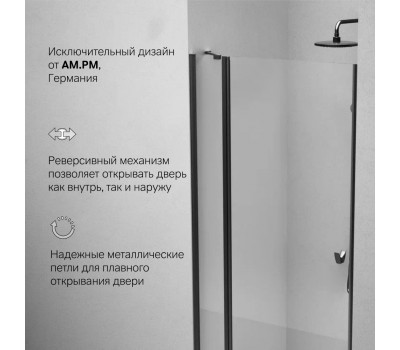 Душевая дверь в нишу 100x190 см, распашная AM.PM Sunny W87G-100-1P-BT  