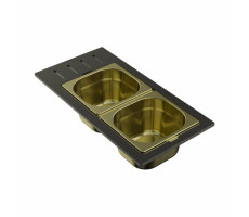 Контейнер, OMOIKIRI DC-02-2, размер 433*220*65, цвет-светлое золото 4999077 