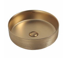Раковина накладная ABBER Bequem AC2109BGM золото матовое 