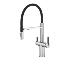 Смеситель для кухни с подключением фильтра для воды Rose R358, хром