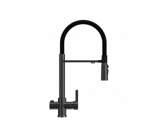 Смеситель для кухни Ulgran Classi U-026 черный матовый 