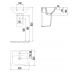 Раковина подвесная CREAVIT KEY KY045-00CB00E-0000 Белый 