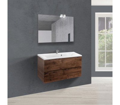 База под раковину Vincea Mia 900 подвесная, 2 выкатных ящика soft close, R.Wood 