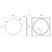 Зеркало c подсветкой, 800x800 UNI-FLOW M639 800*800 