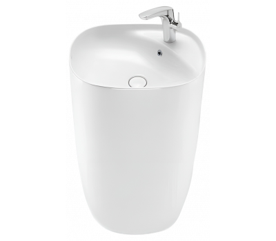 Раковина керамическая напольная (моноблок)  SantiLine SL-4018 