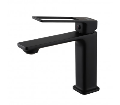 Смеситель для раковины Gid Niagara L057-BM-K L057BMK черный матовый Смеситель для раковины Gid Niagara L057-BM-K L057BMK черный матовый