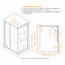 Душевой уголок с открытием двери вовнутрь RGW LE-45-B 1200x1000 77124520-14 Черный Душевой уголок с открытием двери вовнутрь RGW LE-45-B 1200x1000 77124520-14 Черный