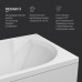 Ванна акриловая 160х70 см AM.PM X-Joy W94A-160-070W-A1 Белый 