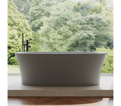 Ванна из искусственного камня ABBER Stein AS9683MC бетон матовая