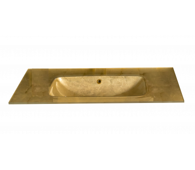 Столешница стекло 110см Armadi Art Поталированный Золотой моноблок 852-110-GF 