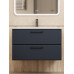 Тумба c раковиной Uperwood Foster NEW 80 см, подвесная, черная KFosterNEW80b 