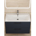 Тумба c раковиной Uperwood Foster NEW 80 см, подвесная, черная KFosterNEW80b 