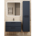 Тумба c раковиной Uperwood Foster NEW 80 см, подвесная, черная KFosterNEW80b 