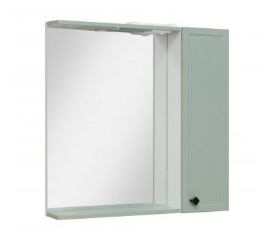 Зеркальный шкаф Runo правый мята Римини 75 (00-00001279) 