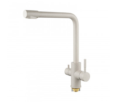 Смеситель для кухни с подключением фильтра Shevanik S868X, песочный