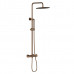 Душевая система с термостатом Knotlor SS-24/RB, бронза