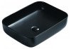 Раковина накладная 50х39 см Azario AZ-78109MB фаянс, цвет Черный матовый