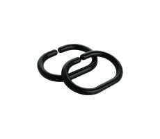 Кольца для шторки FIXSEN 12 шт черные FX-1000В Кольца для шторки FIXSEN 12 шт черные FX-1000В