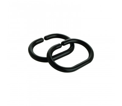 Кольца для шторки FIXSEN 12 шт черные FX-1000В 