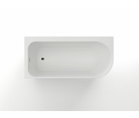 Ванна акриловая 170х80 Azario LUTON LUT17080 L свободностоящая, в комплекте с сифоном и металлической рамой, ЛЕВАЯ, белая