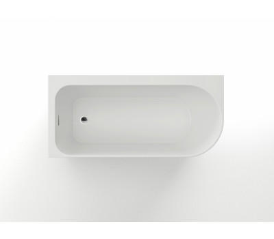 Ванна акриловая, свободностоящая 170х80 Azario LUTON LUT17080 L в комплекте с сифоном и металлической рамой, ЛЕВАЯ, белая