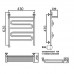 Полотенцесушитель Электрический Ника CURVE ЛZ ВП 60/40 левый тэн хром 