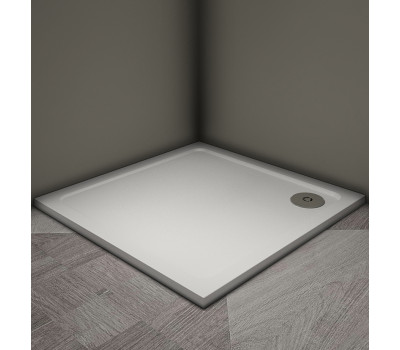 Душевой поддон Veconi Tezeo stone TZ-08, 900x900x30, искусственный камень, белый TZ08-90K-01-19C3 