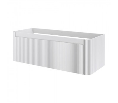 Тумба без раковины Armadi Art VOI рифлёная 120см MATT WHITE 782-120-R-MW 