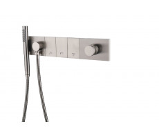 Смеситель ZODIAC с ручным душем NIKEL BRUSH Boheme 132-SYS-NB брашированный никель 