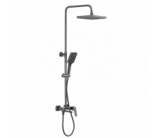 Душевая система FRAP F2487-9, оружейная сталь Душевая система FRAP F2487-9, оружейная сталь