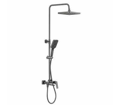 Душевая система FRAP F2487-9, оружейная сталь 