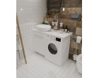Столешница под стиральную машину 1Marka Wash 110 белый глянец