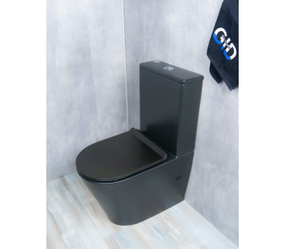 Напольный унитаз с бачком Gid Tr2179BM Черный матовый Напольный унитаз с бачком Gid Tr2179BM Черный матовый