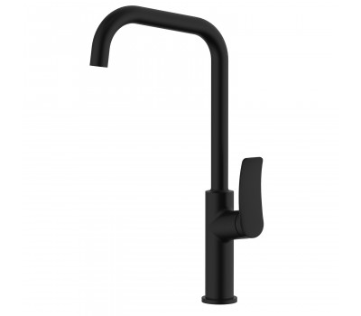 Смеситель для кухонной мойки Azario ABILITY высокий излив, черный матовый AZ-VQR568073PA 