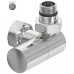 Вентиль Сунержа 3D G 1/2" НР х G 3/4" НГ правый цилиндр цвет-RAL 9007 Серо-алюминиевый 9007-1403-1234 