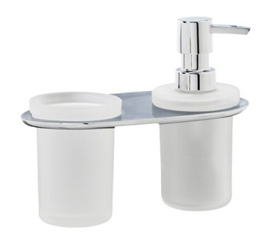 Стакан/дозатор WasserKRAFT Kammel K-8300 8389 Хром 