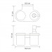 Стакан/дозатор WasserKRAFT Kammel K-8300 8389 Хром 