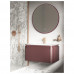Тумба под раковину подвесная Knotlor ЦВЕТЕНИЕ 79 см бордо матовый 