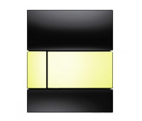 Панель смыва для писсуара, стекло черное, цвет: золото TECE TECEsquare 9242808 
