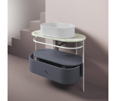 Мраморная столешница Artceram Flair 4.0 TFA010 94 Белый матовый 