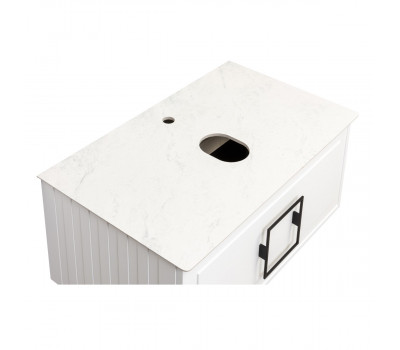 Столешница La Fenice Granite Gray Structural  100 см, белая  Столешница La Fenice Granite Gray Structural  100 см, белая