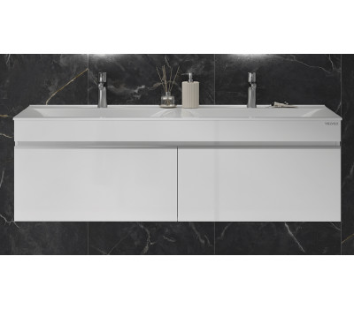 Тумба подвесная Velvex Pulsus 140 Белая tp.PUL.PUL.140.2Y белый глянец  
