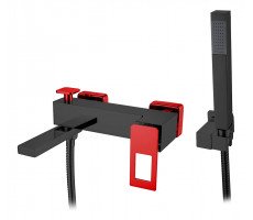 Смеситель Q для ванны с душем BlackRed Boheme 143-BR 